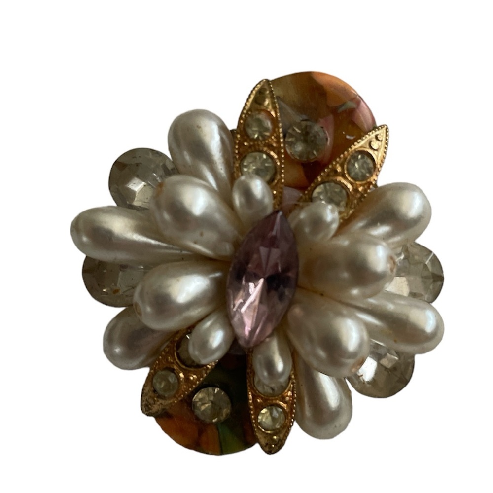 Vintage clip on earrings - Picture 2 of 4